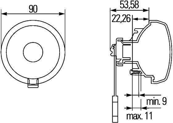Hella Direction Indicator Light 2BA 965 039-347