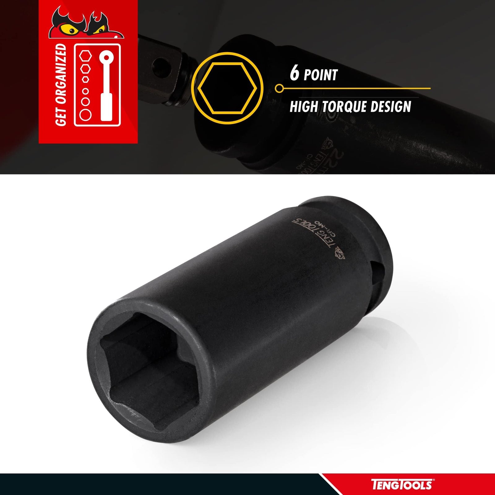 Teng Tools 1/2" Deep Impact Socket DIN AF 13/16"