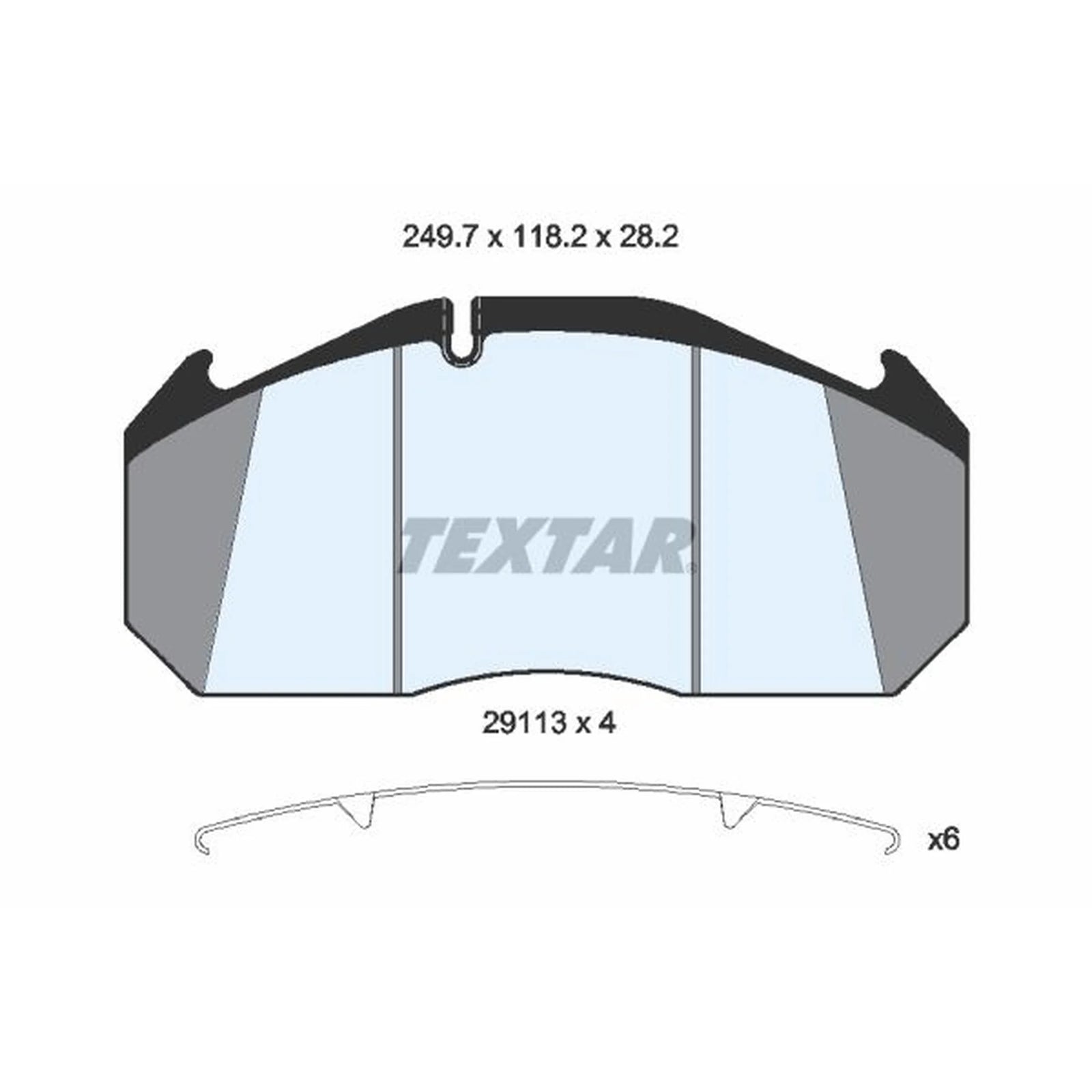 Textar Front Brake Pad Set 2911307