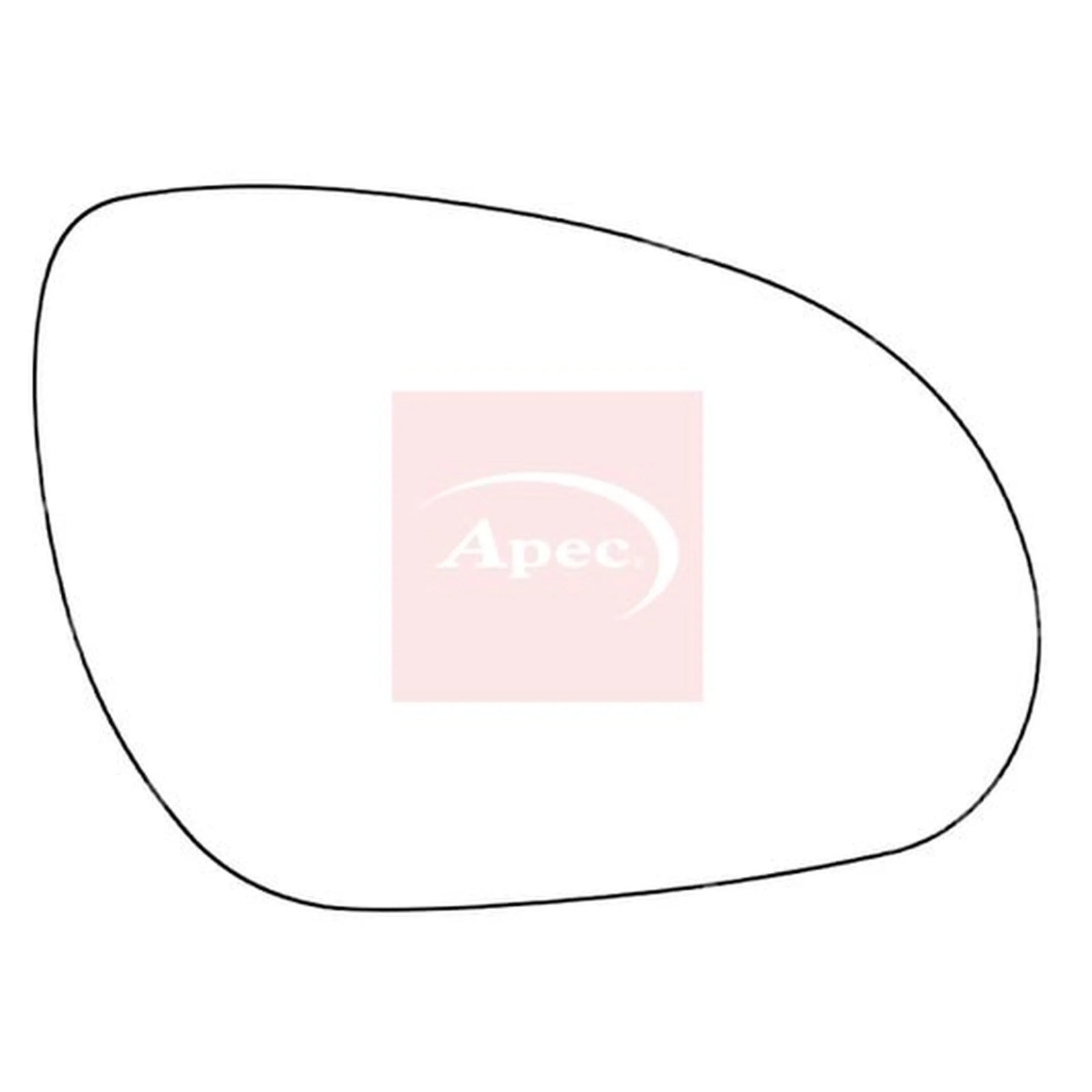 Apec Exterior Wing Mirror Glass Right AMS2136