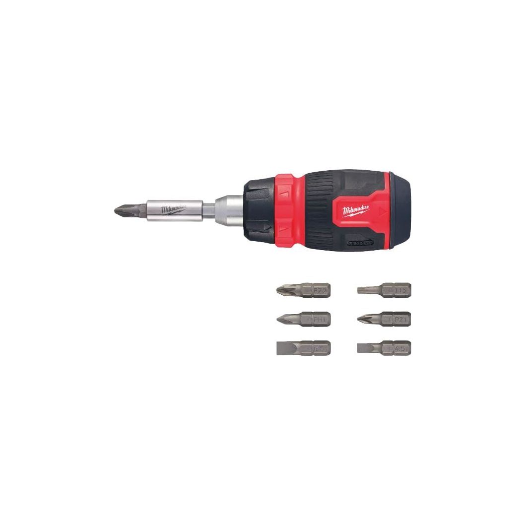 Milwaukee 8 In 1 Ratch Multi Bit Screwdriver 4932480581