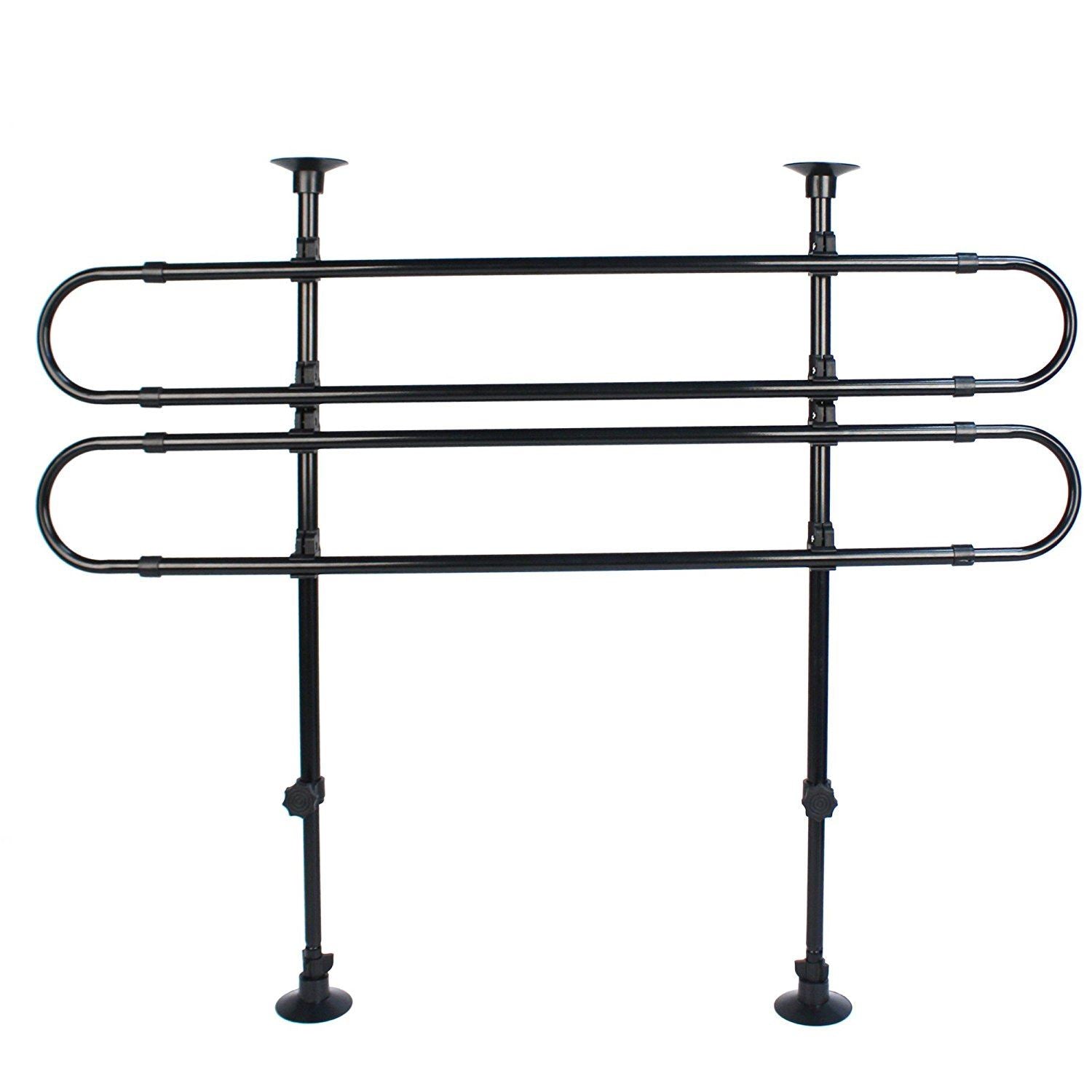 Universal Pet Dog Guard Car Estate Van Adjustable In Black Tube Bars
