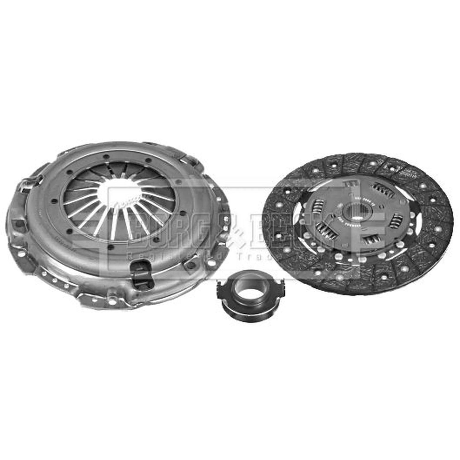 Borg & Beck Clutch Kit Set 3pc 230mm HK2678