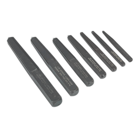 Sealey Screw Extractor Set 7pc Square Type AK720