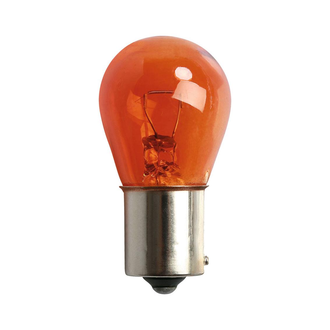 10 x 581 12V PY21W Amber Orange Indicator Car Bulbs BAU15S Off Set Pins