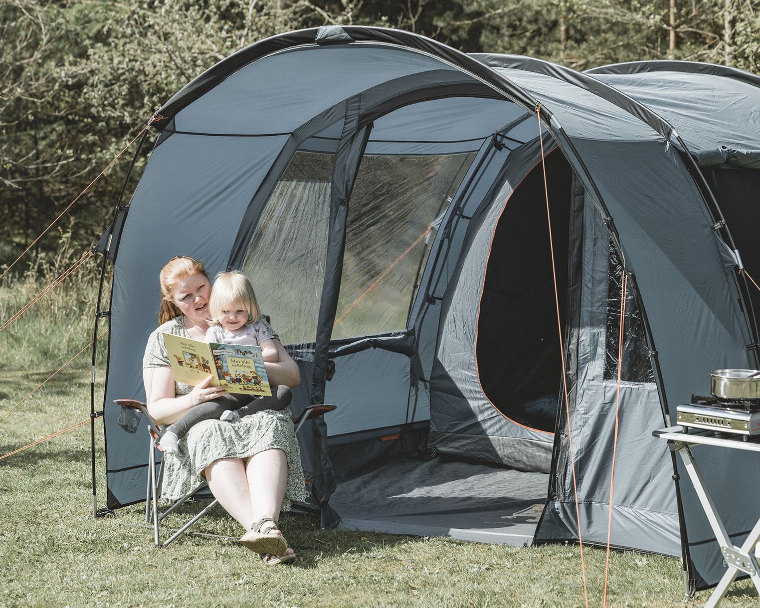 Easy Camp Skarvan 4 Pole Tent Blue 4 Person