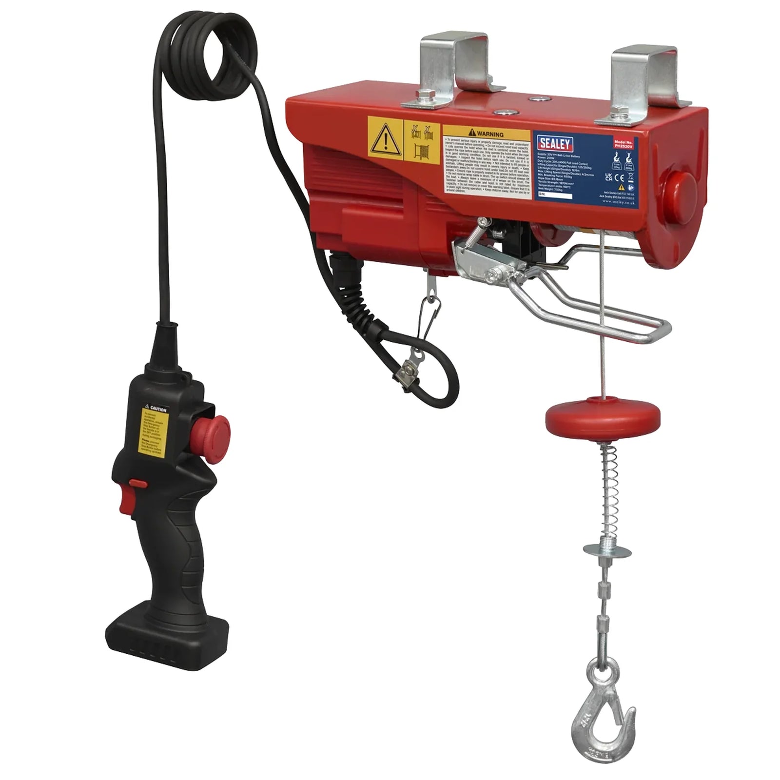 Sealey SV20 Series Battery Powered Hoist 20V - Body Only - PH2520V