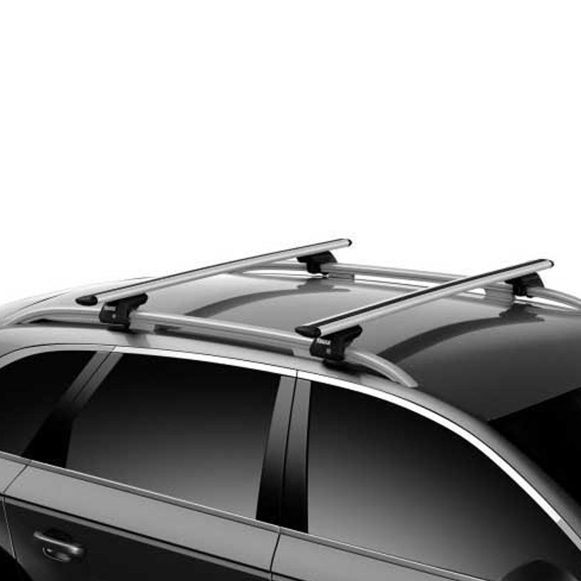 Thule WingBar Evo Roof Bars Aluminum fits Citroën Berlingo Multispace 2008-2018 5 doors with Raised Rails