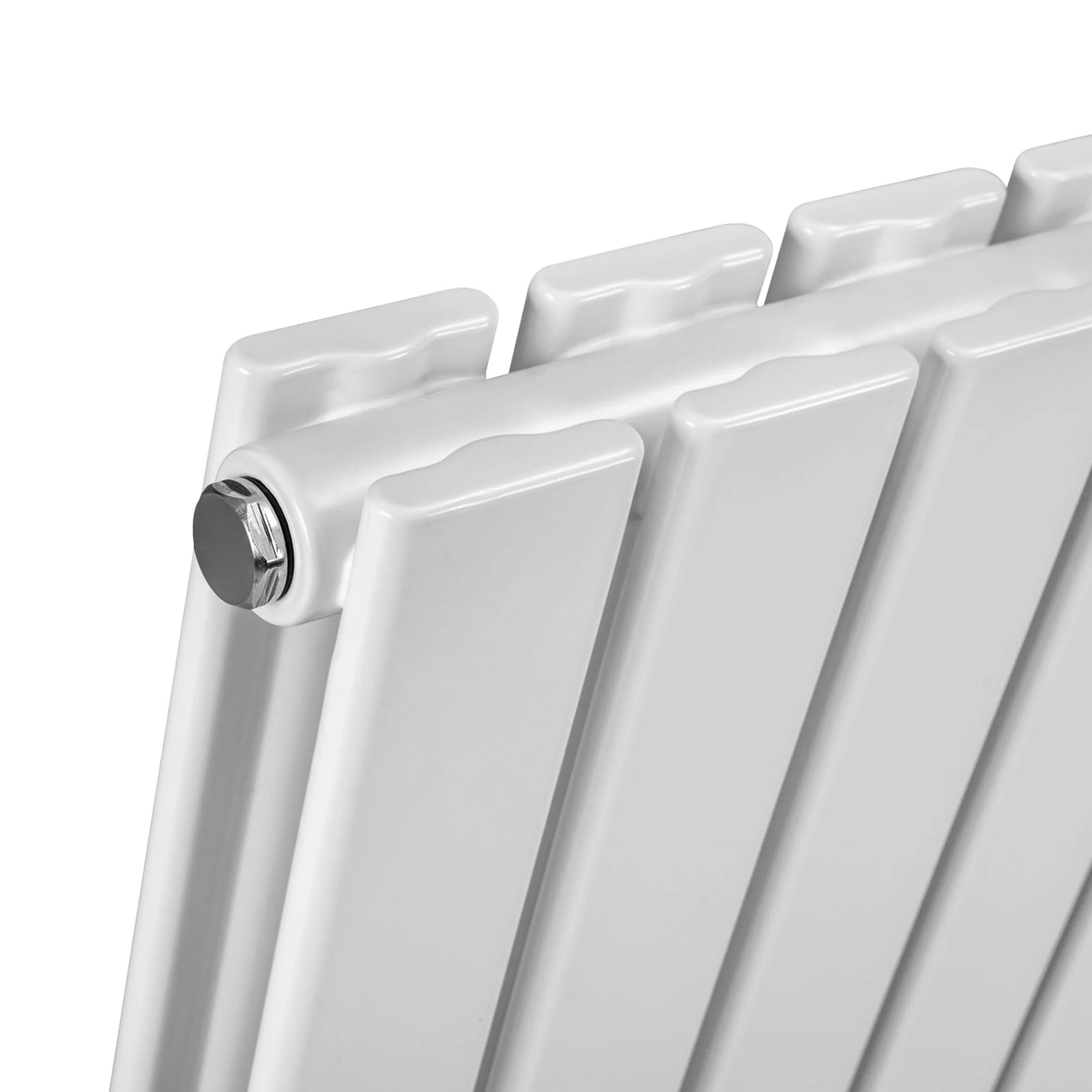Baridi Horizontal Radiator 600 x 420mm Double Flat Panel White