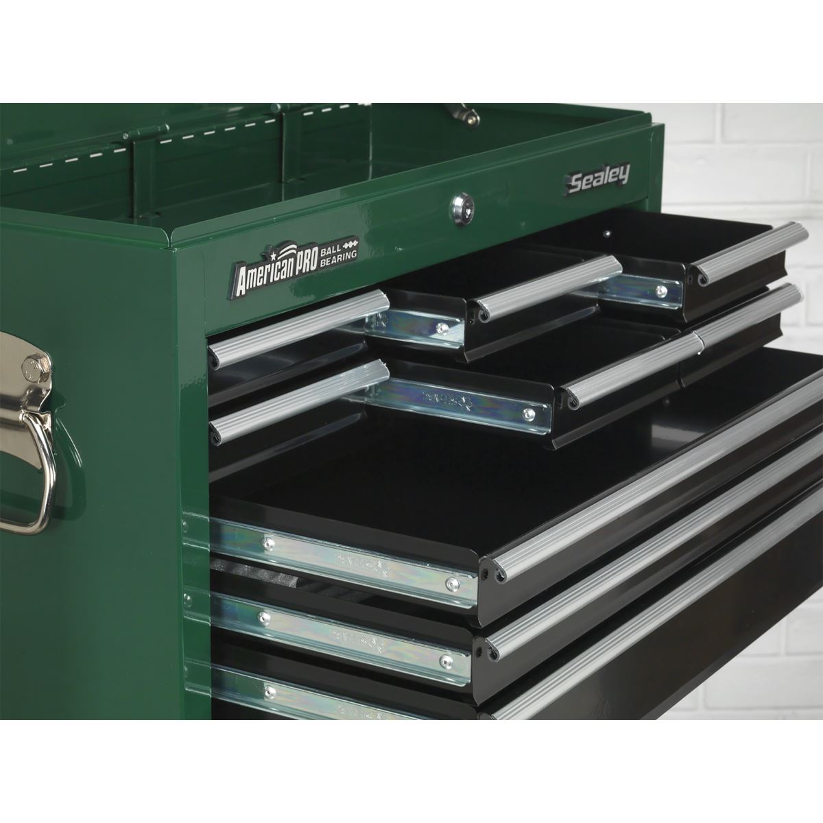 Sealey Topchest 9 Drawer with Ball-Bearing Slides - Red/Grey