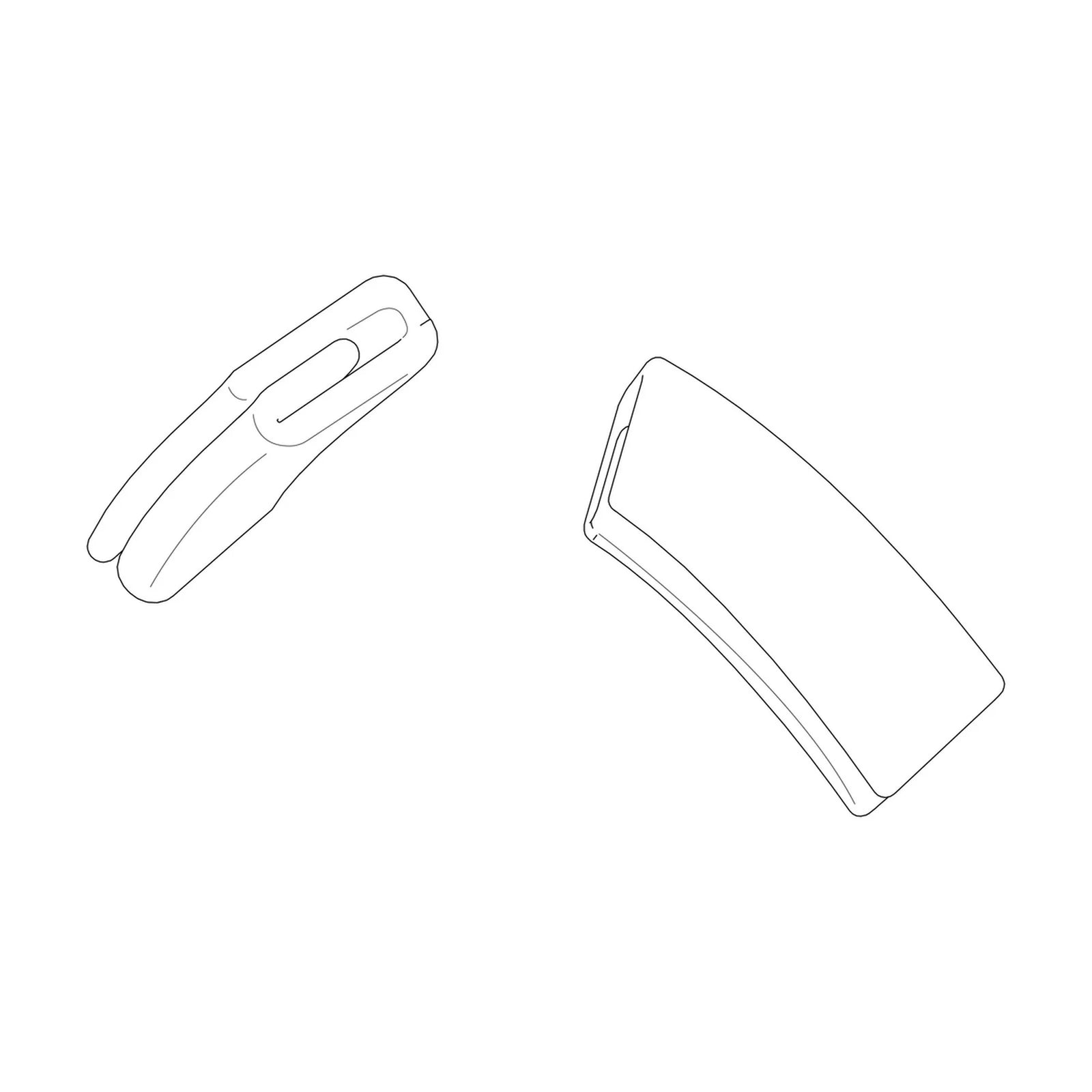 Thule Hip Pad - Black Spare Part for Elm Model