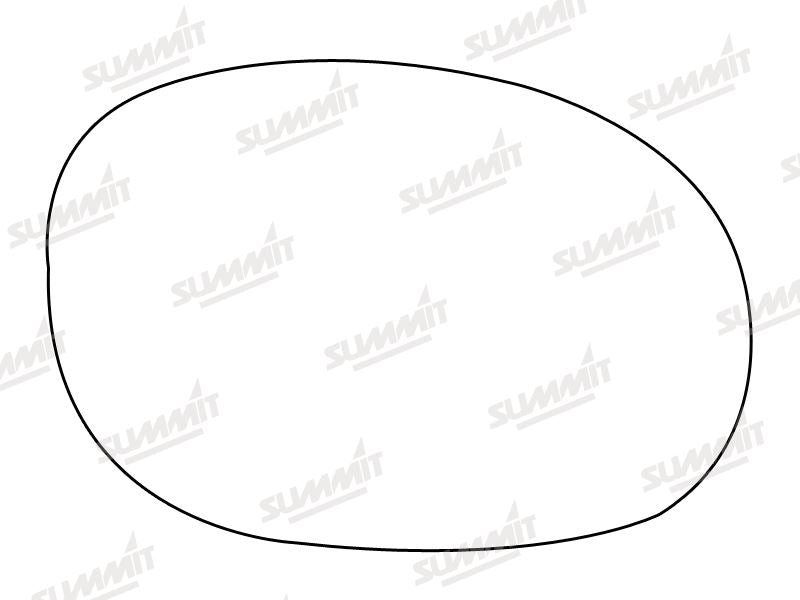 Summit Stick-On Standard Mirror Glass fits Citroen Xsara Picasso 00 on RHS