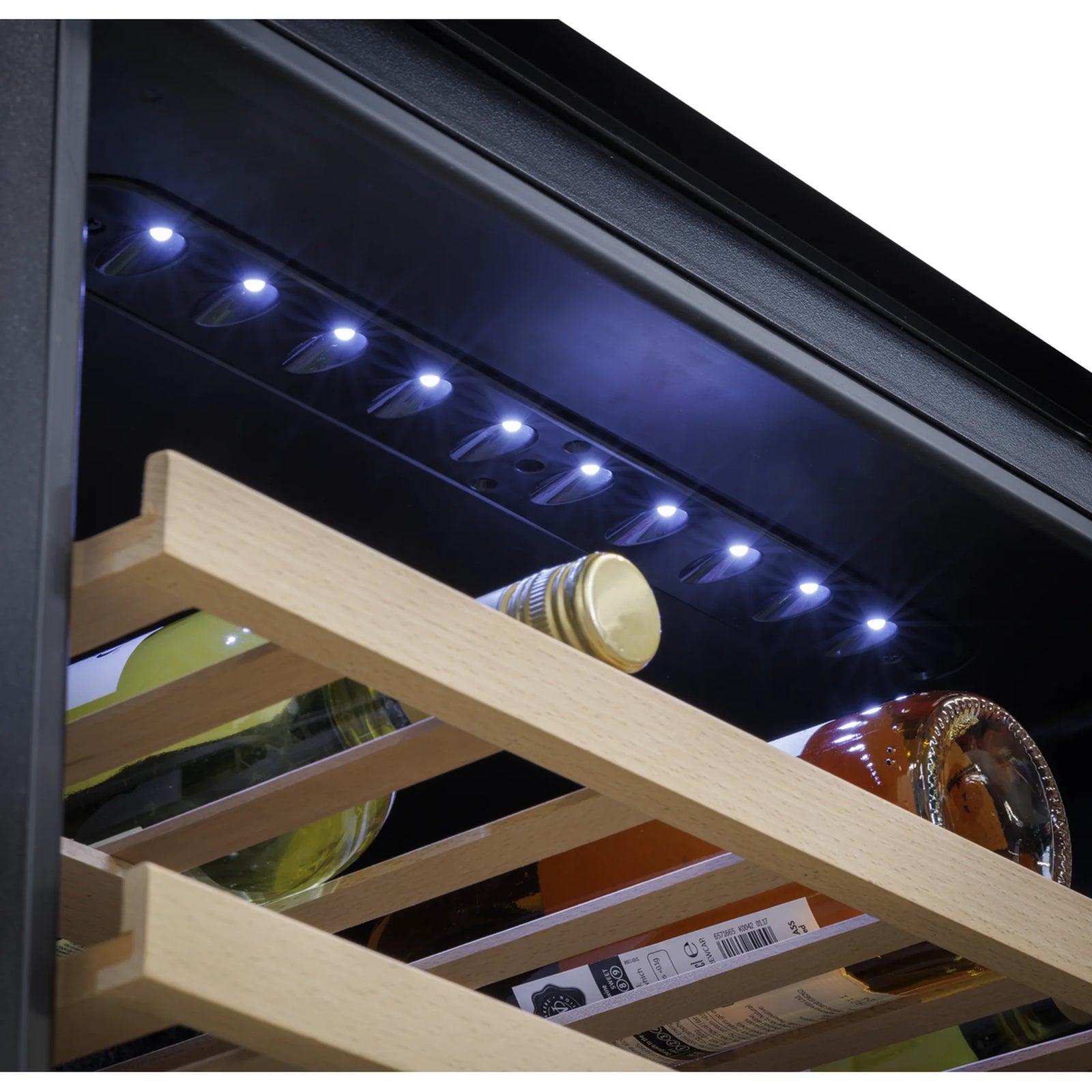 Baridi Wine Cooler 57 Bottles Dual Zone DH118 Black