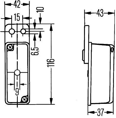 Hella Clearance Light 2XS 005 020-077