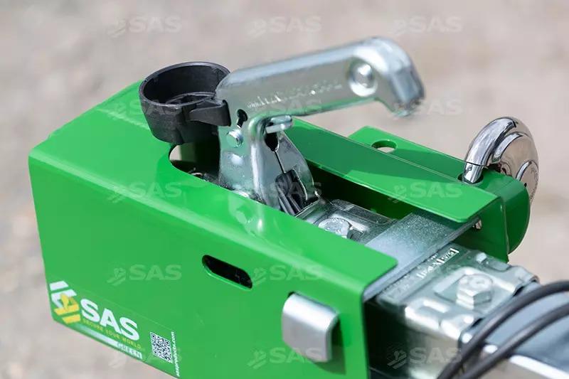 SAS Green Series Vault Hitchlock Coupling Trailer Lock Robust Universal High Viz