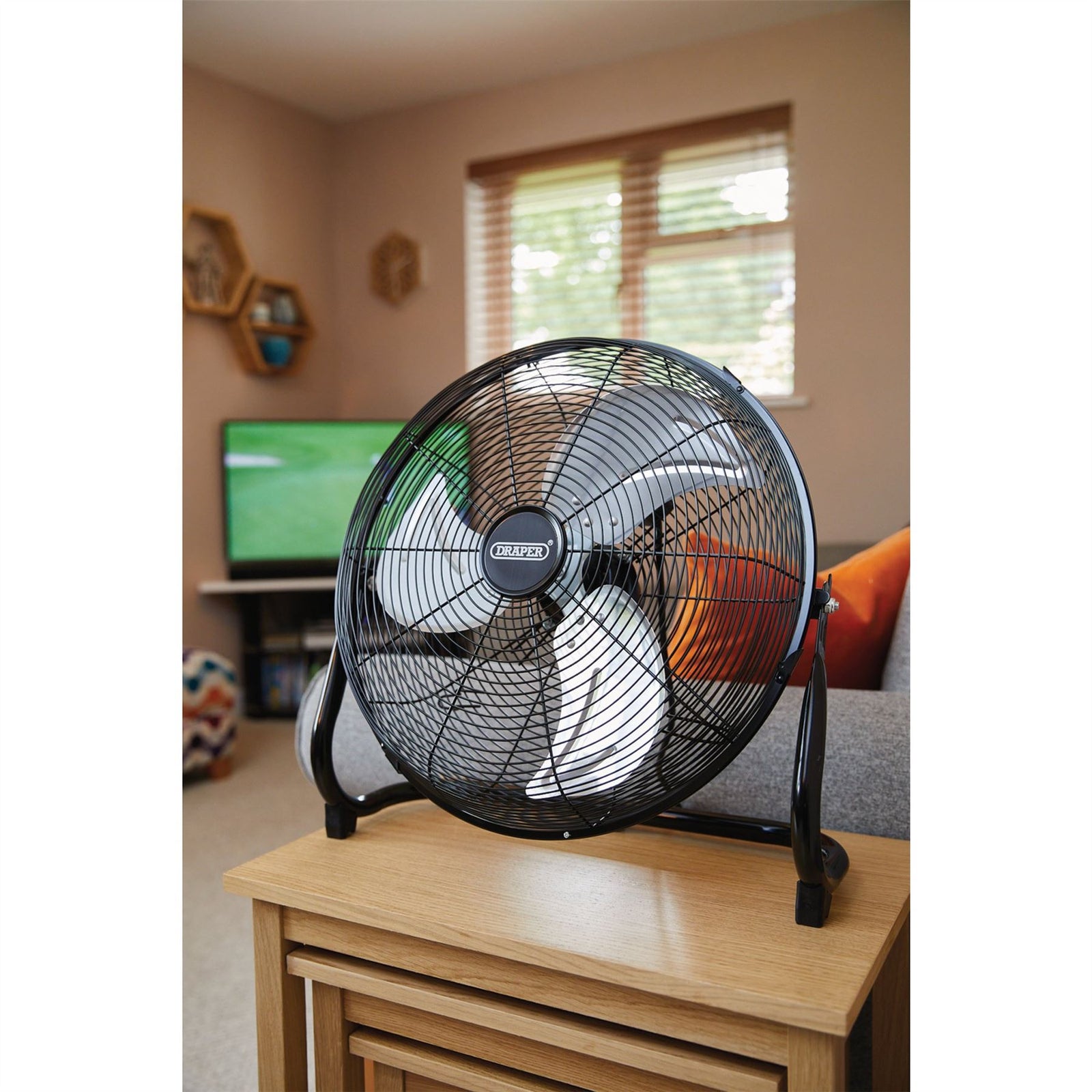 Draper 230V Floor Fan, 16"/400mm, 100W 70432