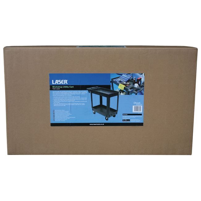Laser Workshop Utility Cart, Twin Level 8089