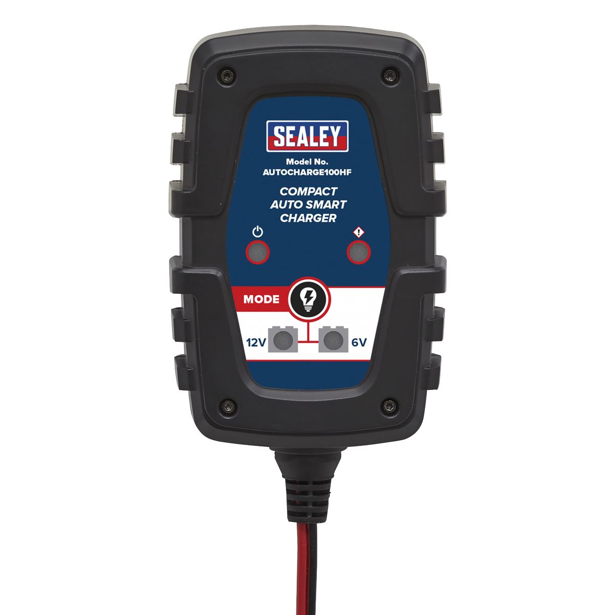 Sealey Compact Auto Smart Car Battery Charger 1A 6V 12V AGM GEL Batteries 230V