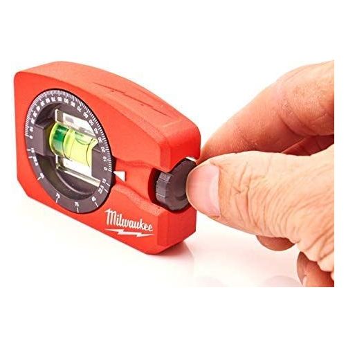 Milwaukee 4932459597 932459597 Magnetic Pocket Level 7.8cm, Red