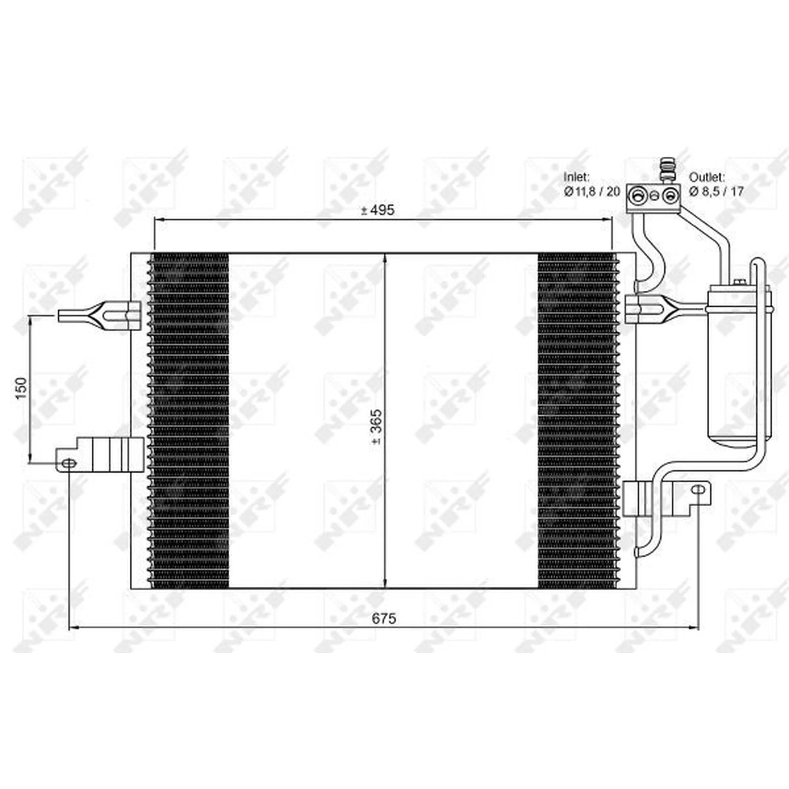 NRF Air Conditioning Condenser 35599