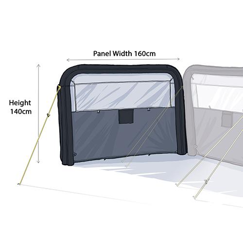 Maypole Single Panel Air Modular Windbreak