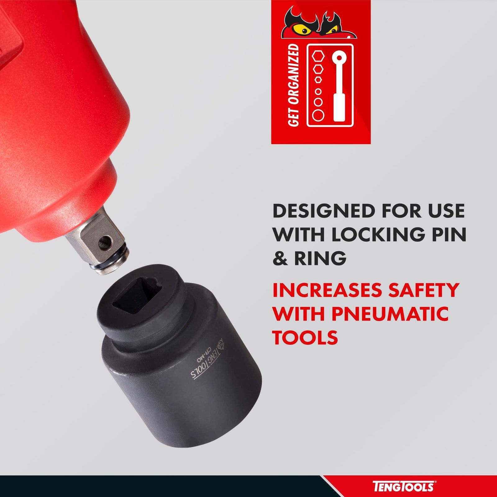 Teng Tools 1/2" Stubby Impact Socket DIN Metric 14mm
