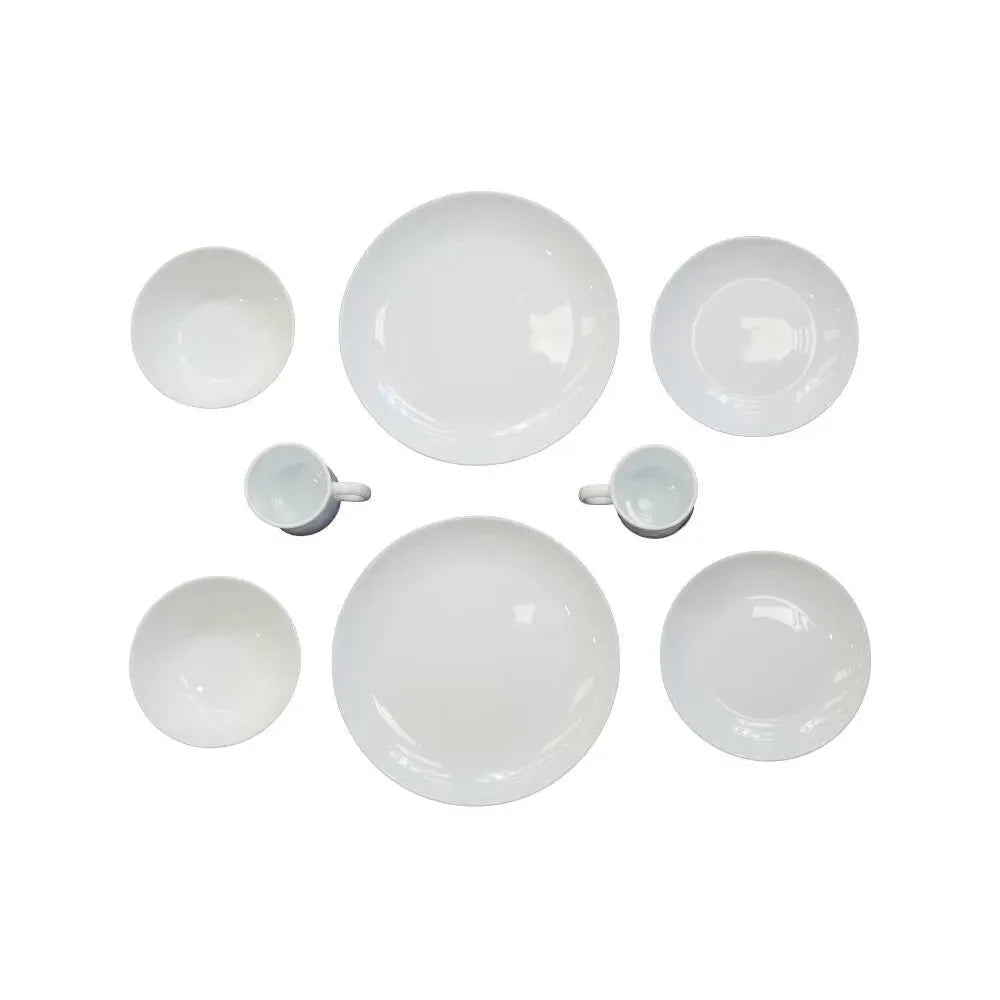 Vango Opal 8 Piece Dining Set 8 Pcs White