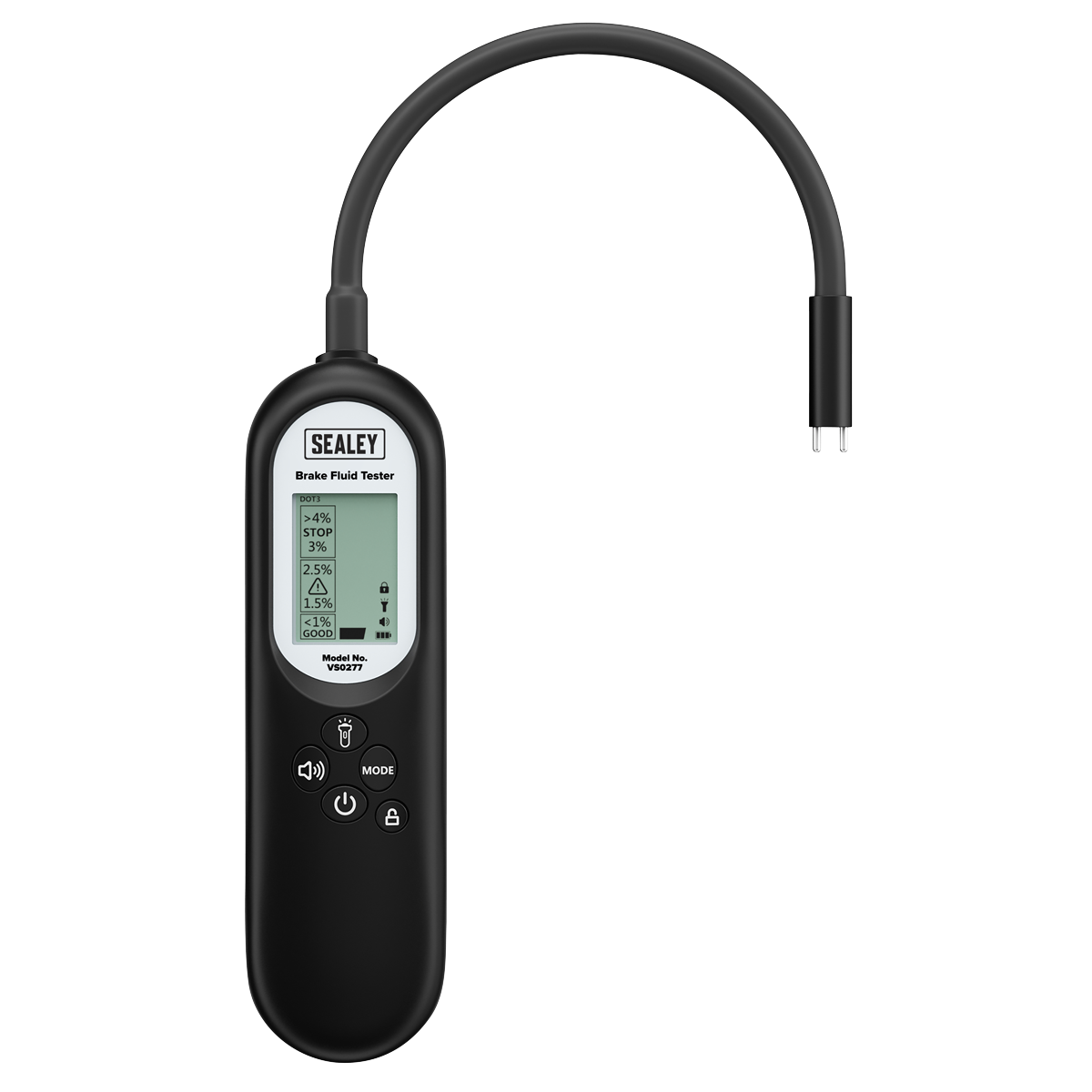 Sealey Brake Fluid Tester VS0277 Long Neck Design