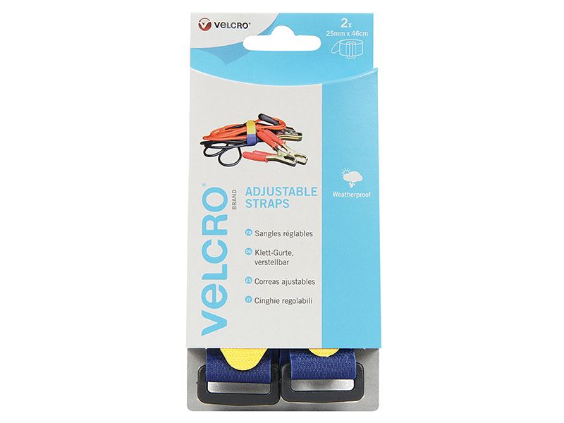 Velcro® Brand VELCRO® Brand Adjustable Straps (2) 25mm x 46cm Blue