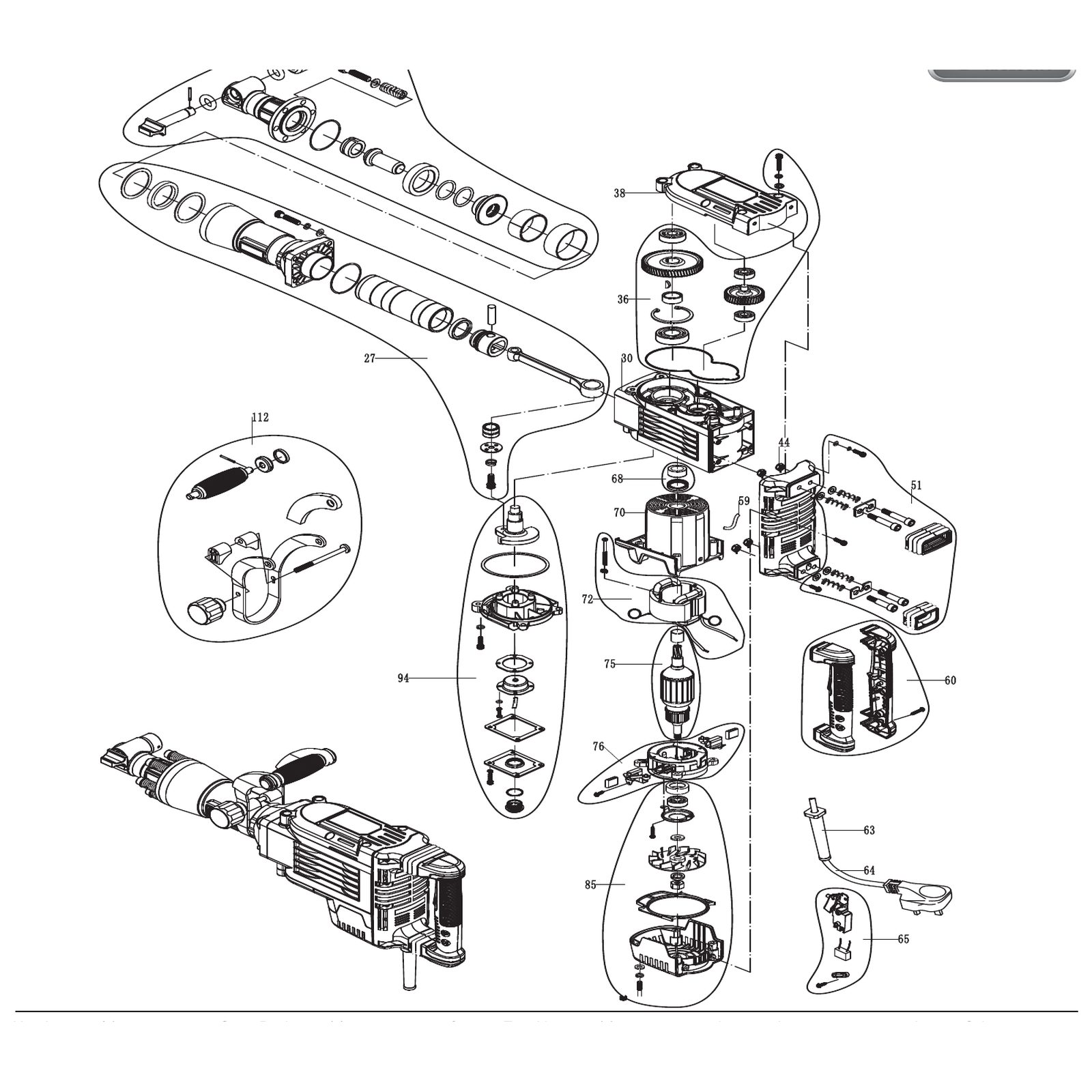Draper Switch Assembly MPN YHXBKR1700E-65 98660