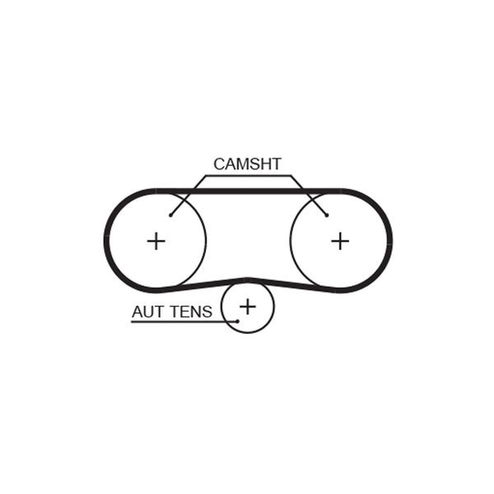 Gates Timing Belt Kit with Rollers K045565XS