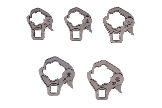 Laser Ratchet Flare Nut Wrench Set 1/2"D 22mm - 32mm