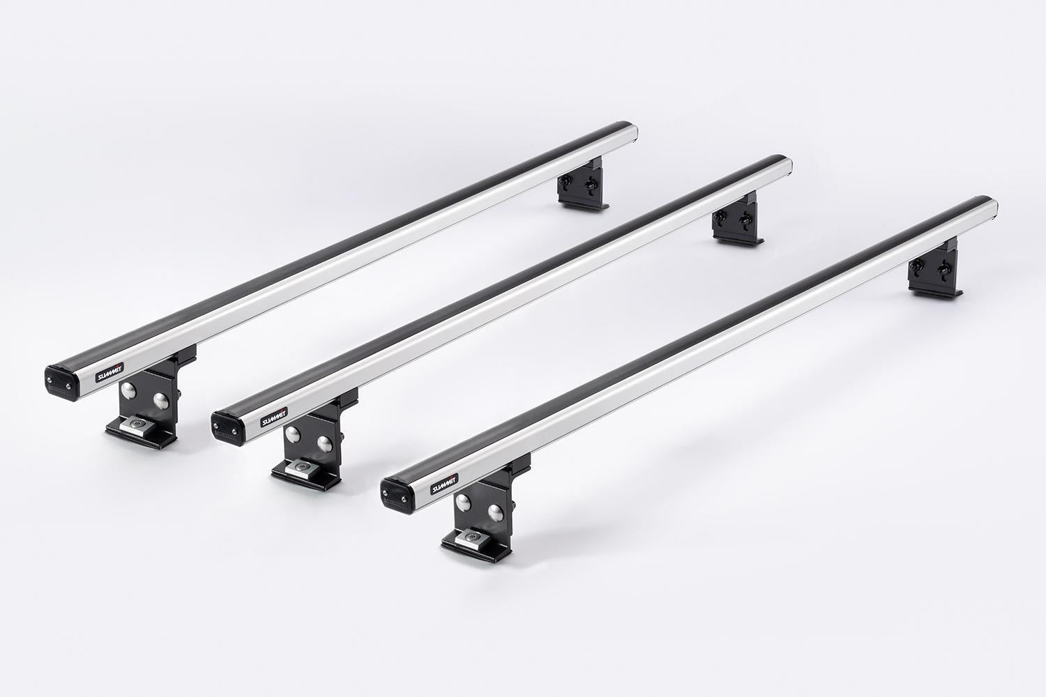 Summit Commercial 3 x Aluminium Fixed Point Roof Bars Rack 1.5m SULC-007