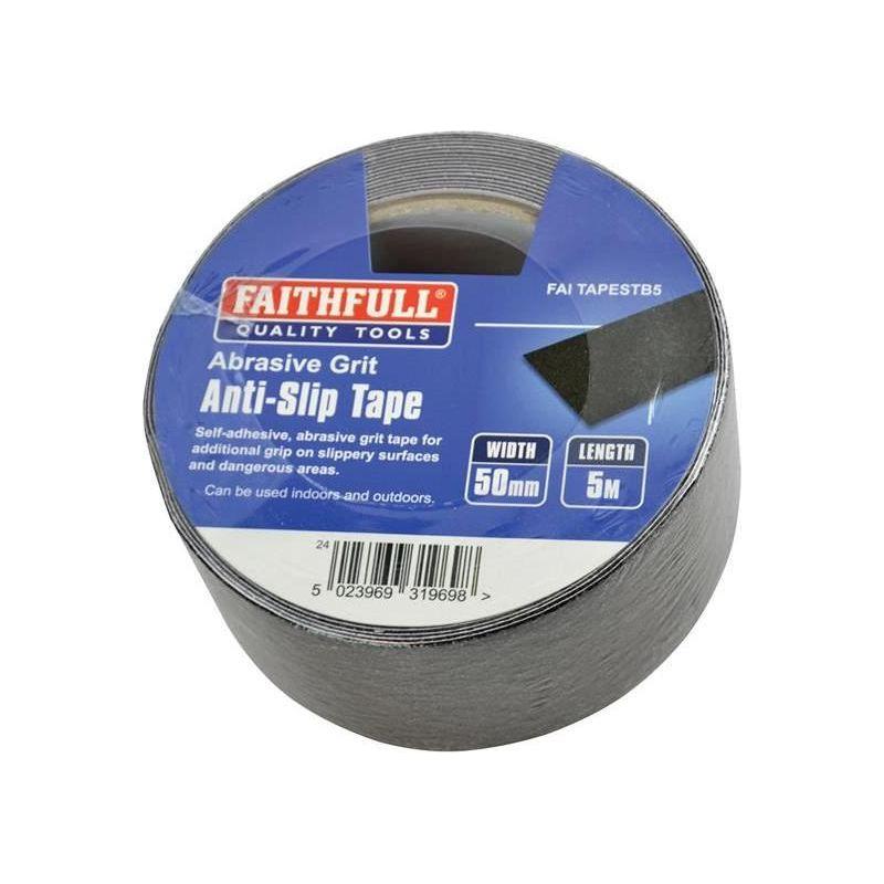 Faithfull Anti-Slip Tape 50mm x 5m Black