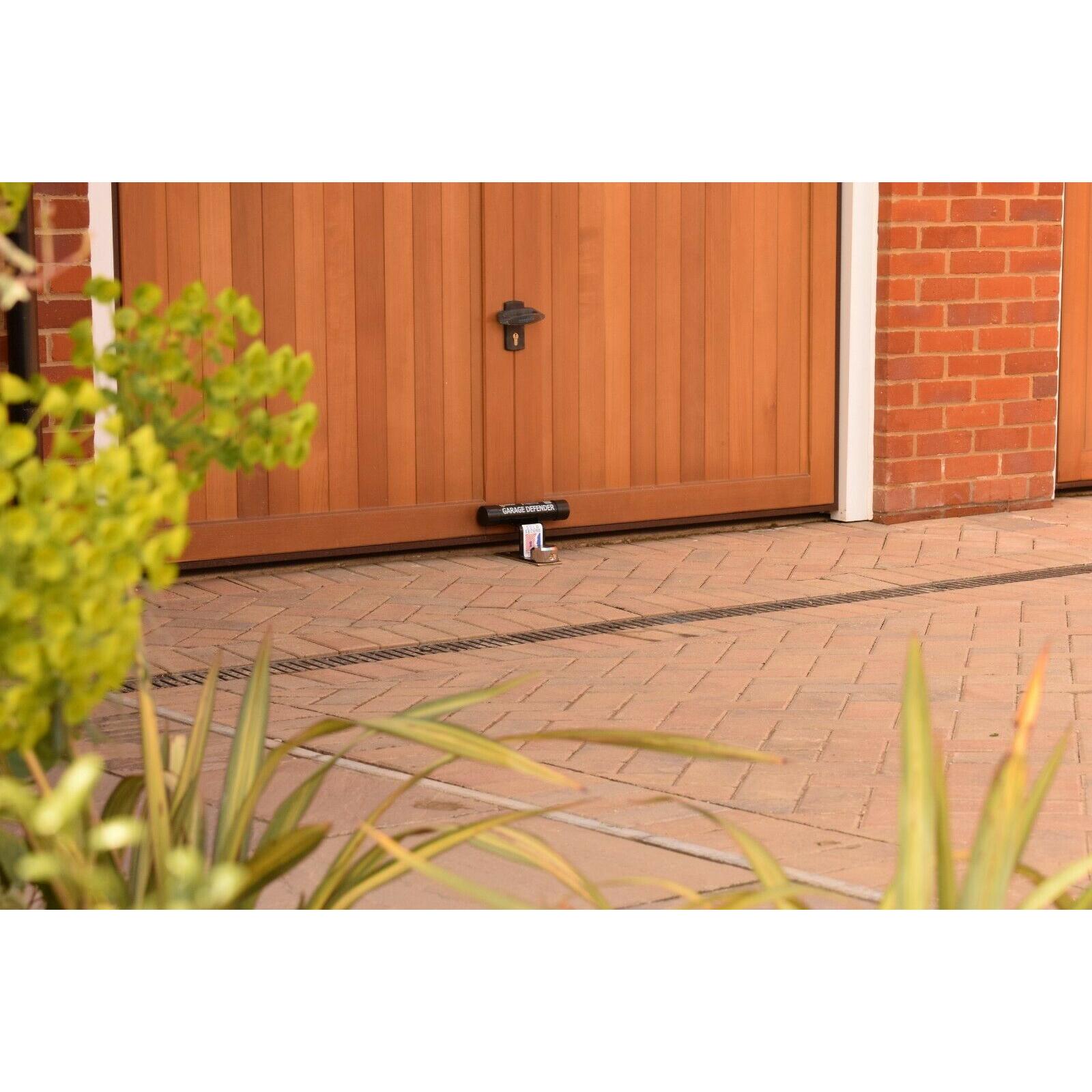 SAS Ultimate Garage Defender Master Door Lock Motorbike Security Stop Bar Black