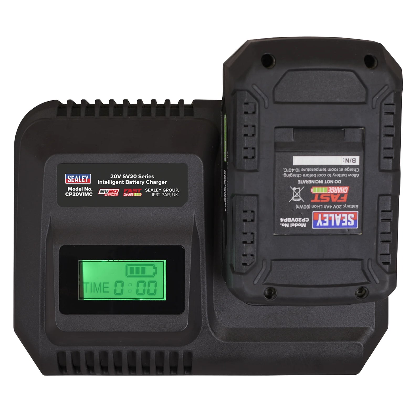 Sealey Intelligent Battery Charger 20V SV20 Series 2.4A-8A