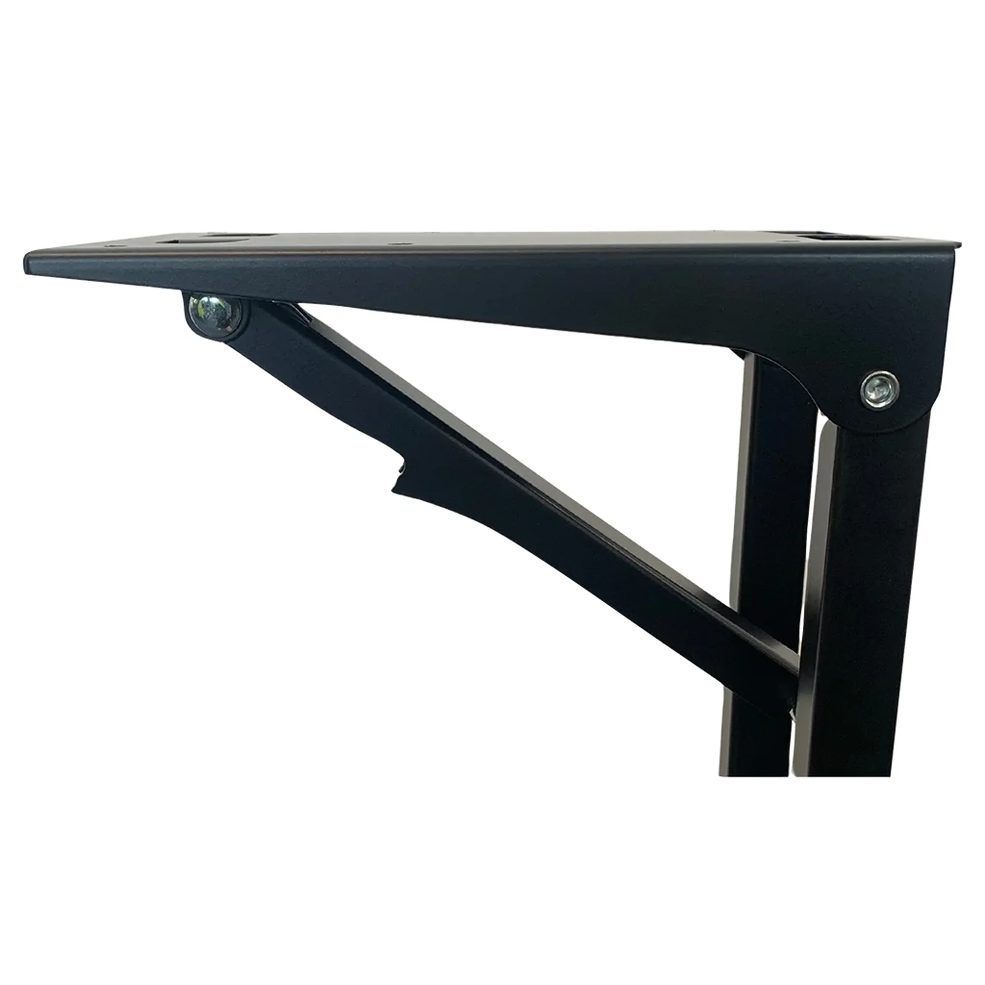 Fold Out Table Support - Black, 2 Height Adjustable Legs