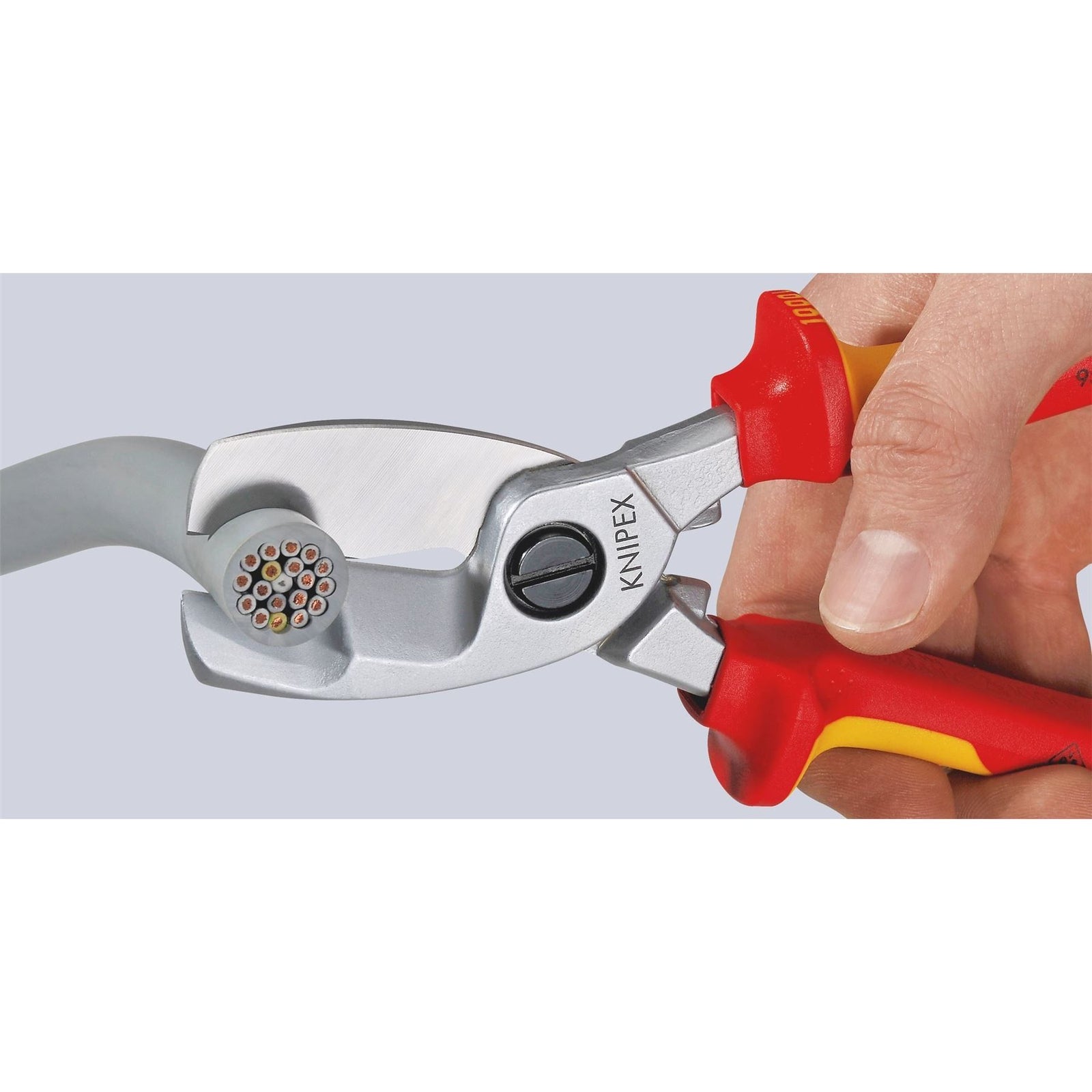 Draper Knipex 95 16 200 SB VDE Insulated Cable Shears, 200mm