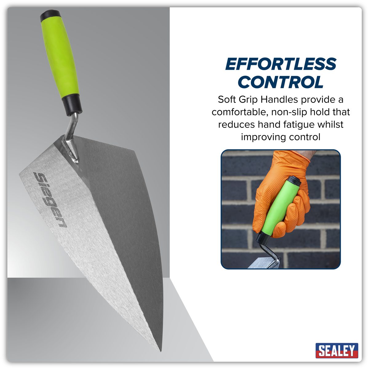 Sealey Siegen Brick Trowel 280mm with Soft Grip Handle