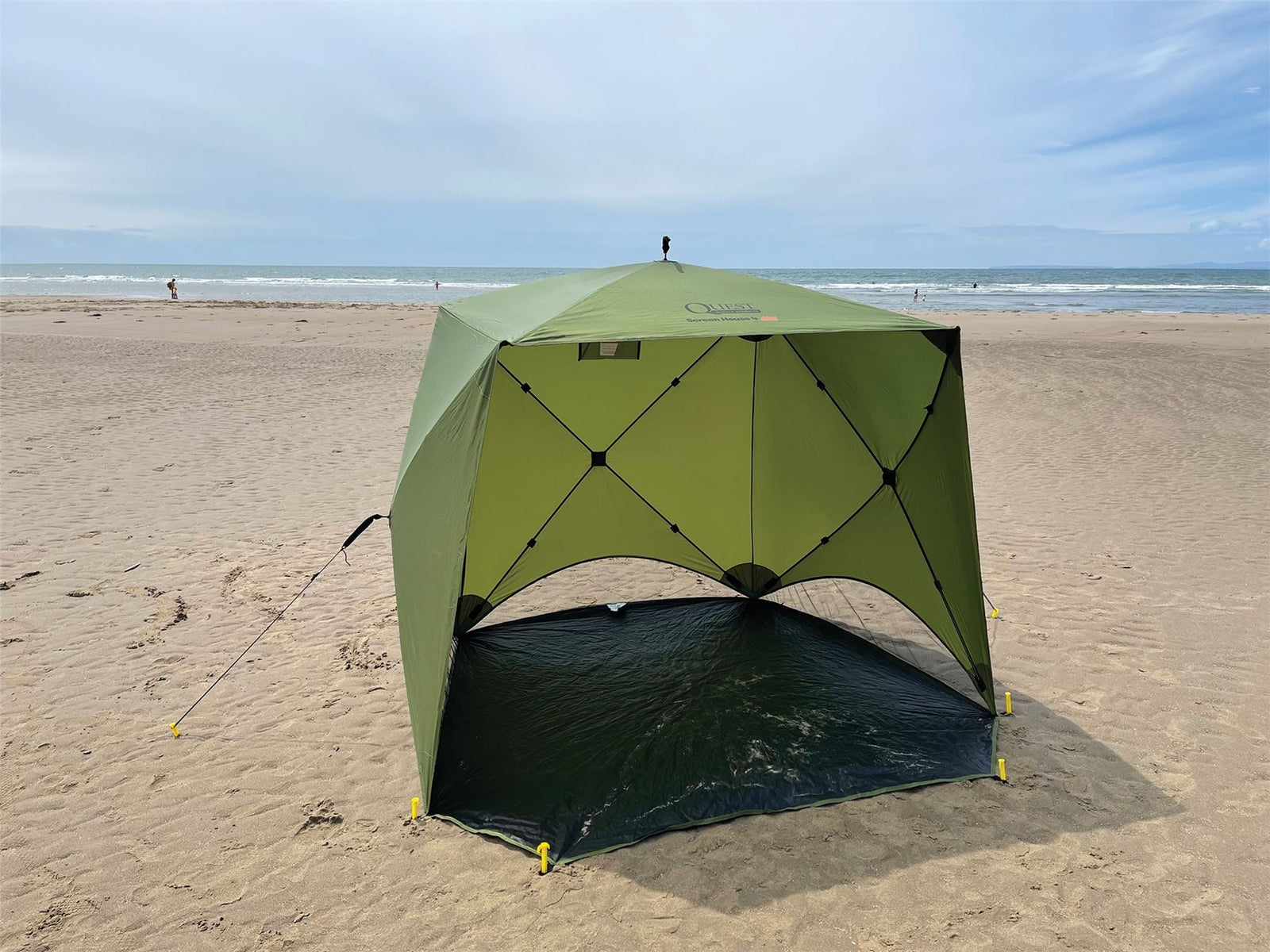 Quest Screen House 4 Mini pop up Gazebo Green