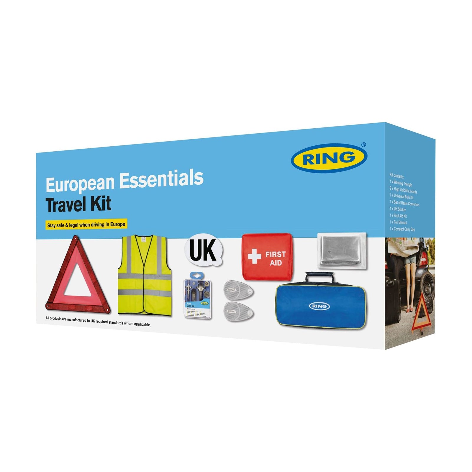 Ring European Essentials Travel Kit RK002 - Essential Travel Accessories
