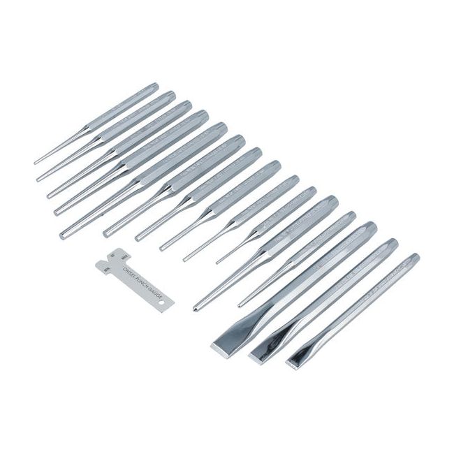 Laser Punch & Chisel Set 16pc
