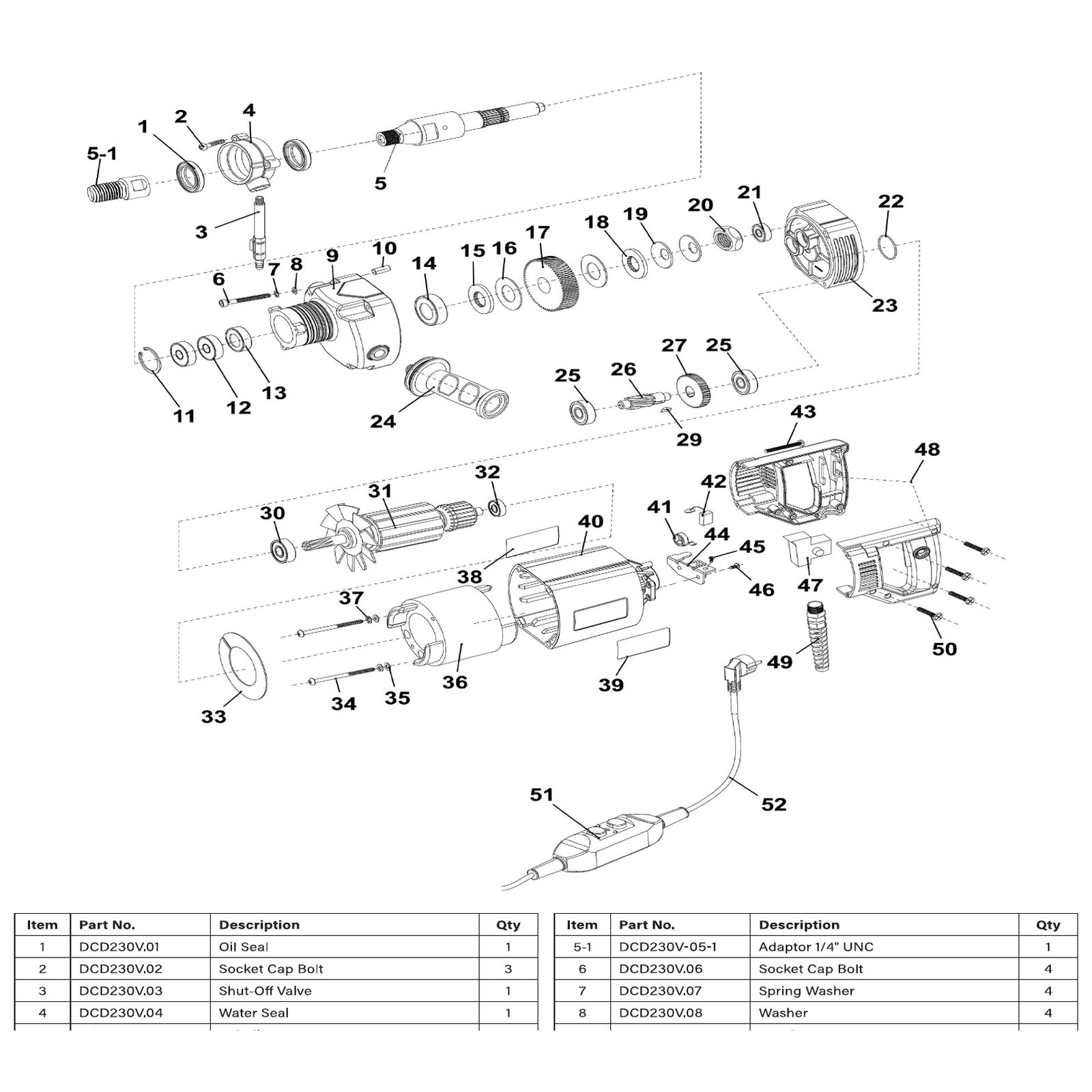 Sealey Casing Screw DCD230V.43