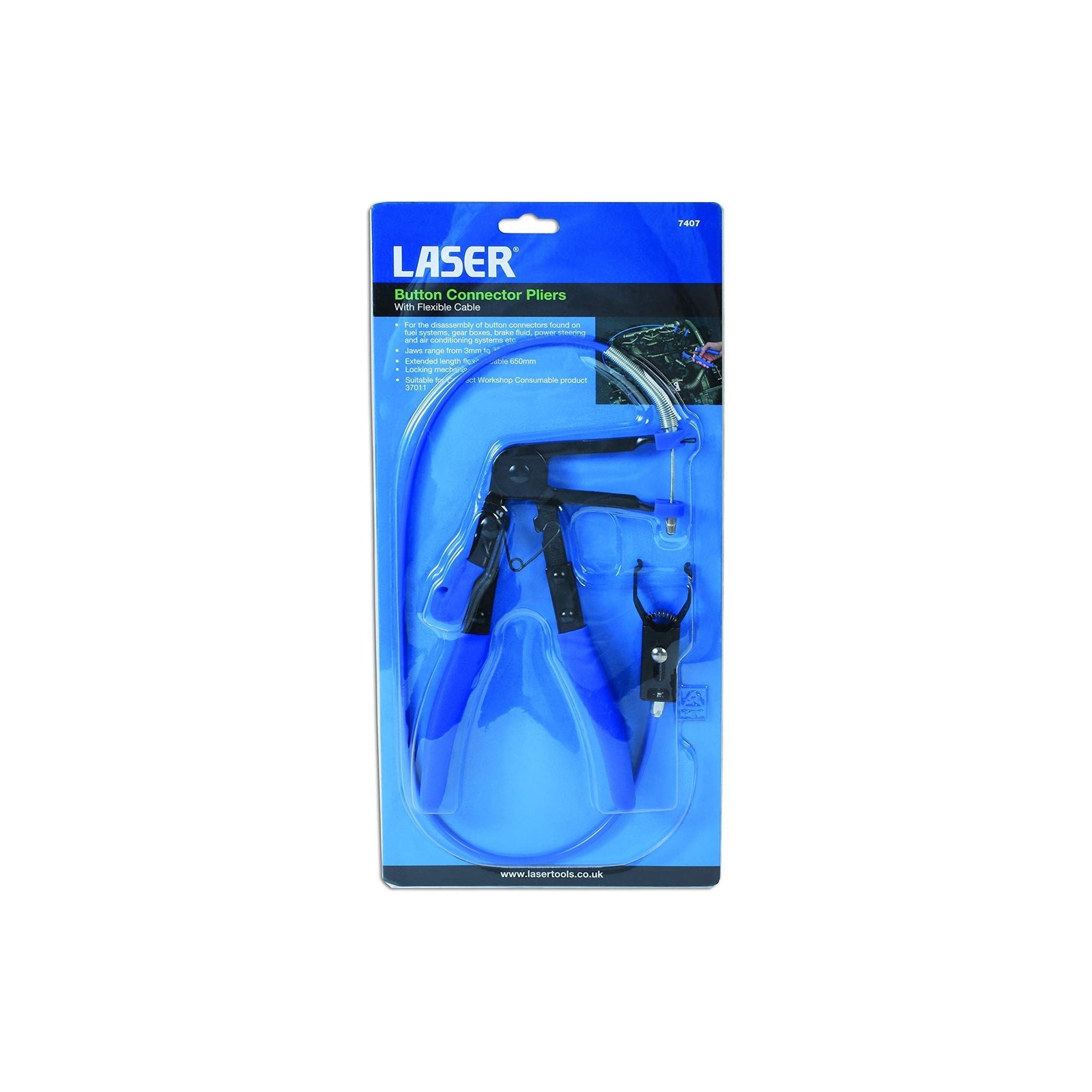 Laser Button Connector Pliers with Flexible Cable 7407
