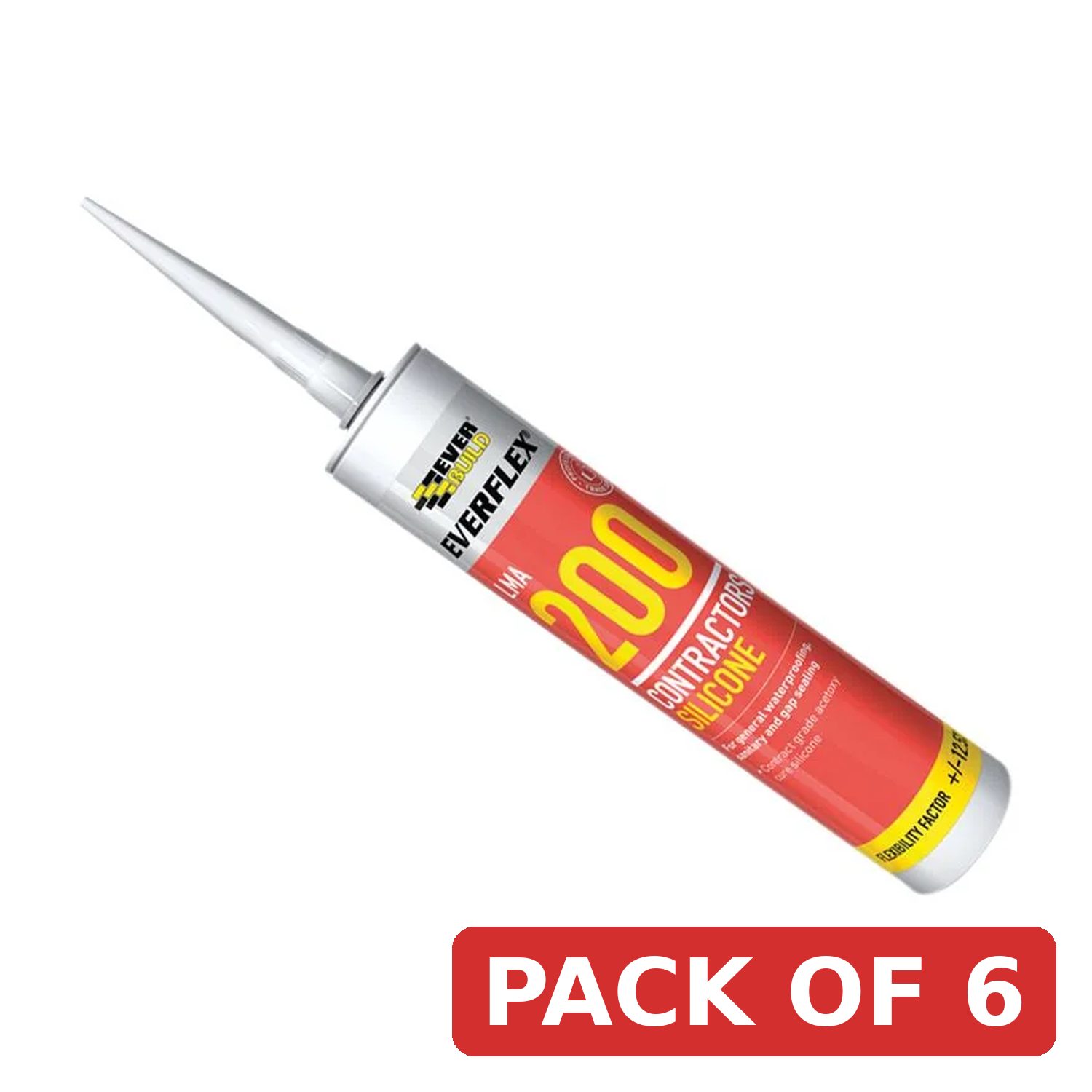 Everbuild Sika Everflex® LMA 200 Contractor's Silicone 295ml Black - 880151