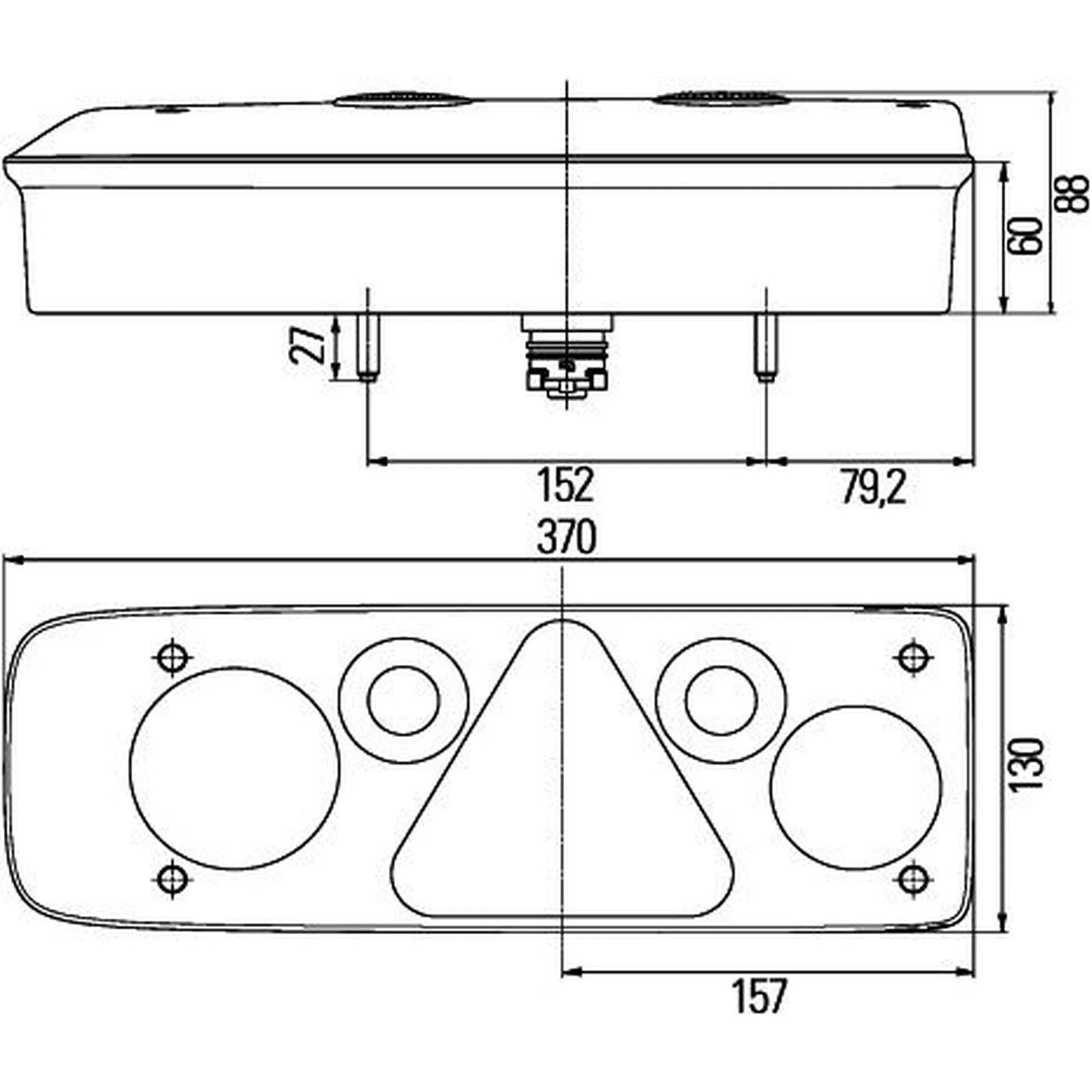 Hella Tail Light / Lamp PY21W Left 2VP 340 940-111
