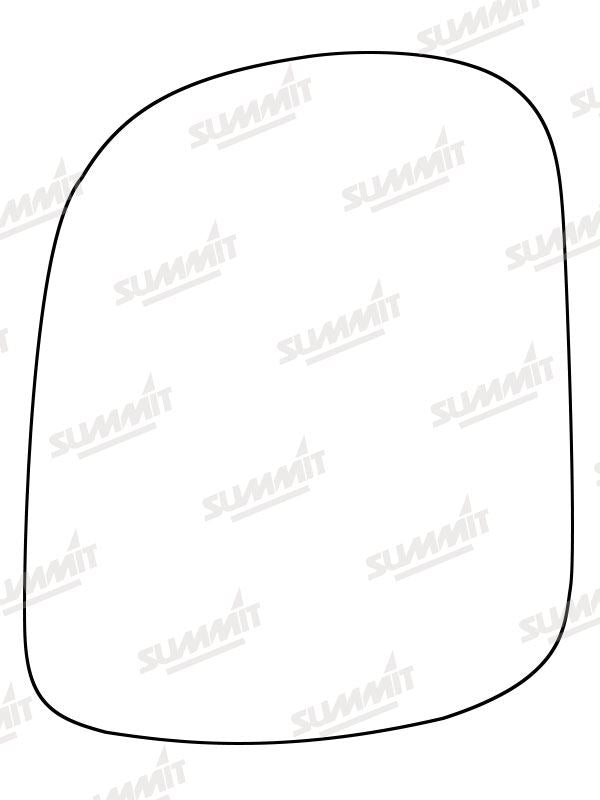 Summit Stick-On Standard Mirror Glass fits Lexus RX 03 to 09 RHS
