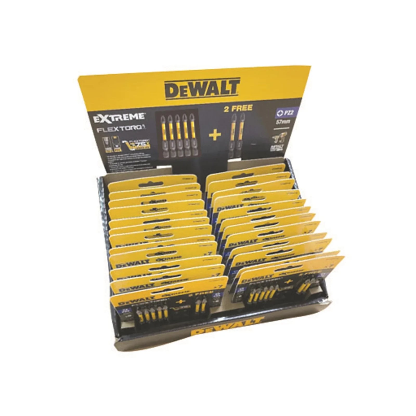 XMS DEWALT 5+2 PZ2 Screwdriver Bit Pack - .