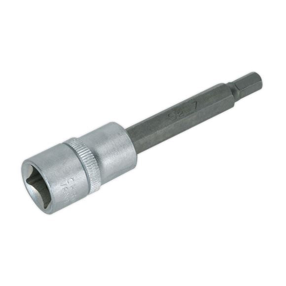 Sealey Hex Socket Bit 7mm Long 1/2"Sq Drive AK657