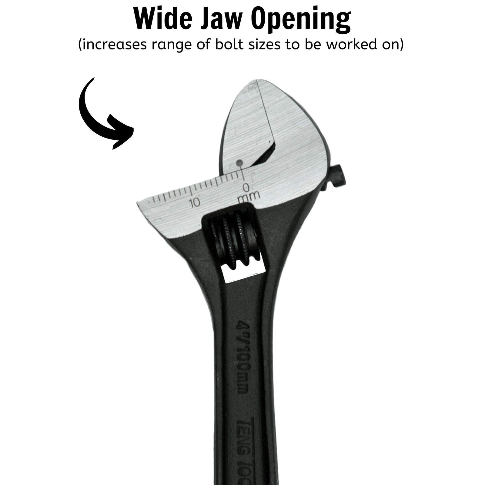 Teng Tools Adjustable Wrench 100mm